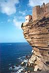 Bonifacio is based on a huge digged sandstone plateau. Its cliffs are very impressive.