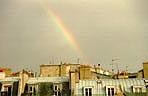 And this what I saw after rain... Rainbow above Paris' roofs. I like that.