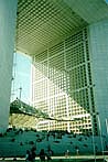 La Grande Arche de la Defense is erected as a contemporary replay to the last century masters' creation - Arc de Triomphe. The arches are situated within the direct vision of each other, on the line of Avenue des Champs Elysees.